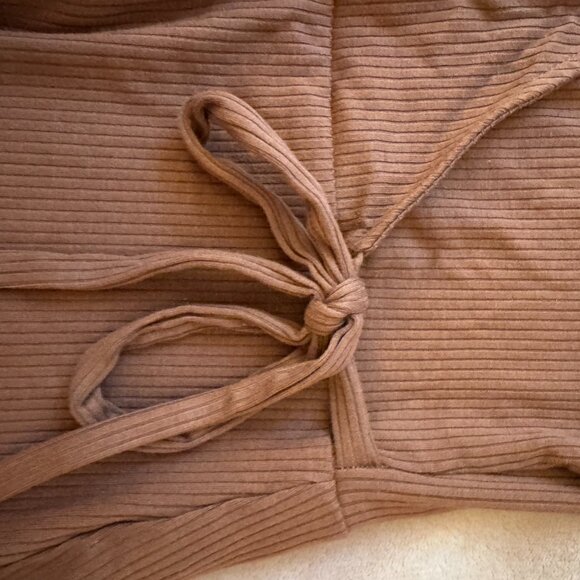 Banana Republic Tie Cross Brown Top - Picture 3 of 4